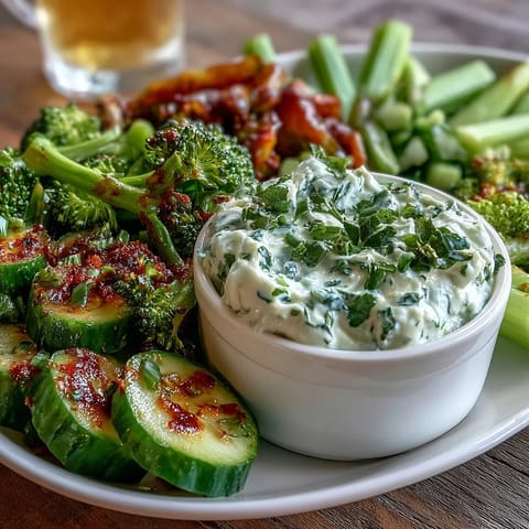 Green Snacks with Cucumber