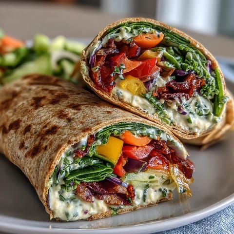 Colorful Field Trip Lunch Box Rainbow Veggie Wraps with vibrant layers of crisp vegetables and creamy hummus, perfect for a healthy packed lunch.