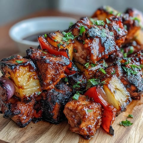 Grilled Pineapple Chicken Skewers