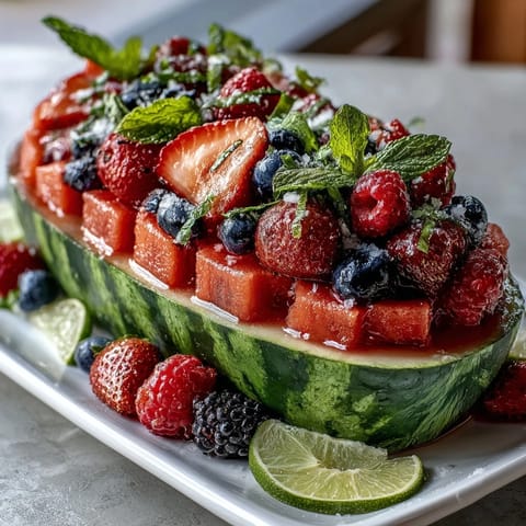 Watermelon Carving Board Berries