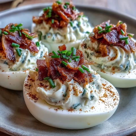 Bacon Ranch Deviled Eggs